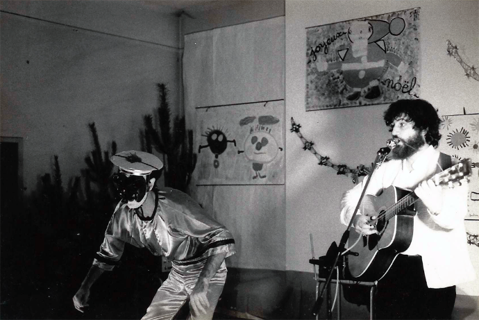 spectacle de chansons "Mac Palette" de Marc Pinget en collaboration avec Patrick Saletes. 