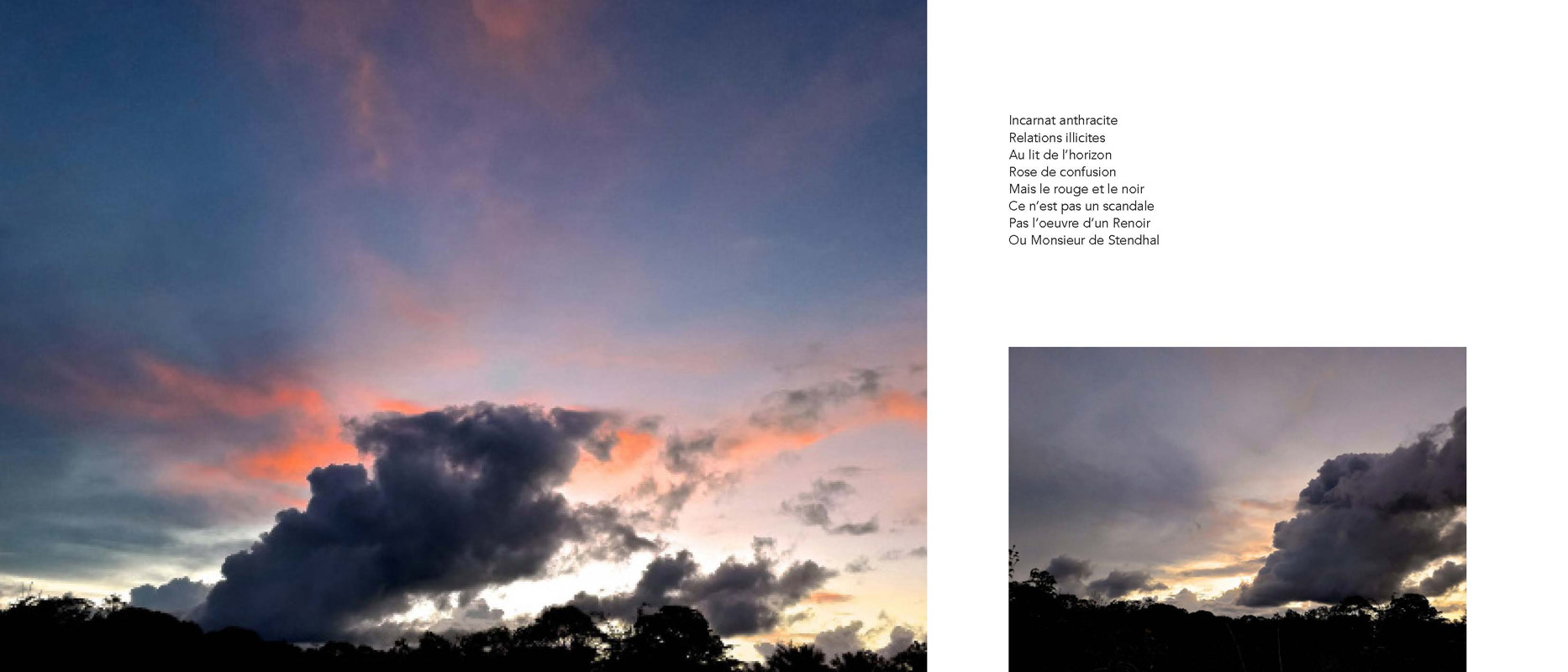 Marc Pinget, écrivain poète à Montsinery en Guyane. Recueil de poèmes 2018 : Clouduages